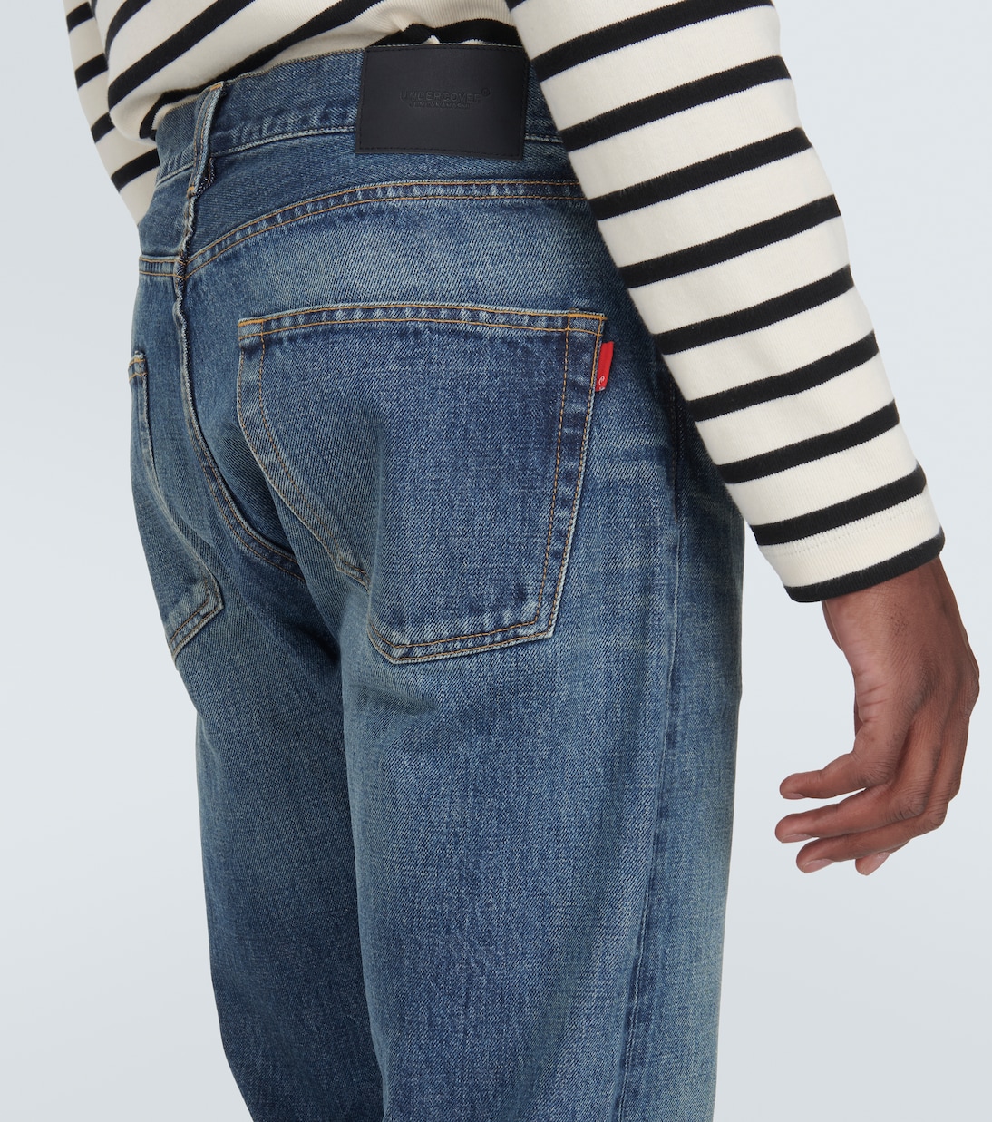 Bestickte Straight Jeans | Undercover