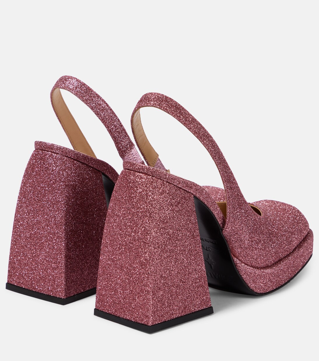 Pumps slingback Bulla Jill con glitter | Nodaleto