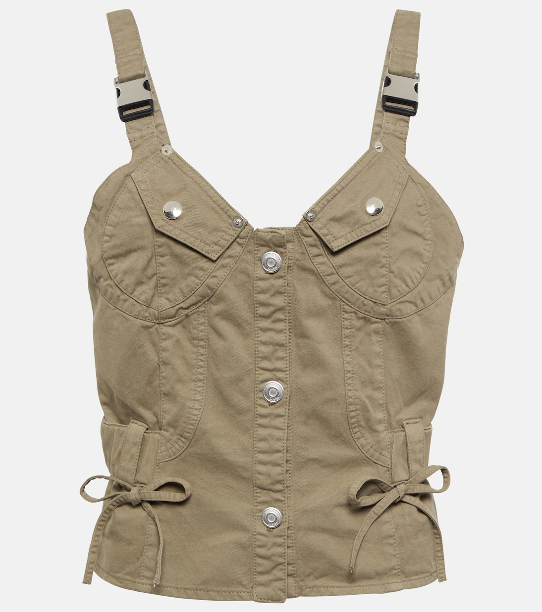 Utility bustier cotton top | Coperni