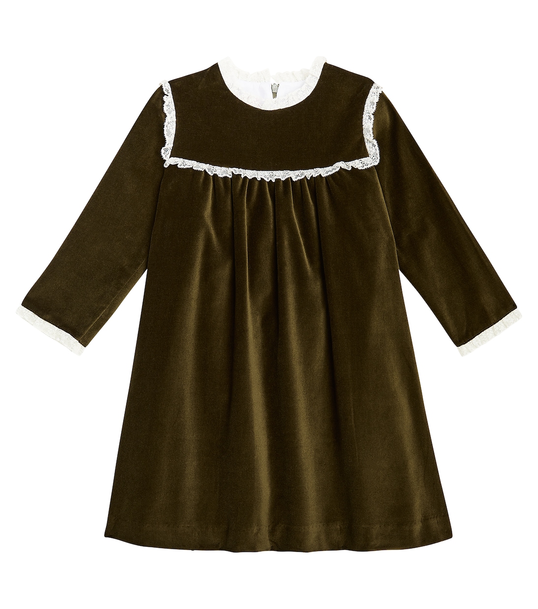 Carolina ruffled velvet dress | La Coqueta