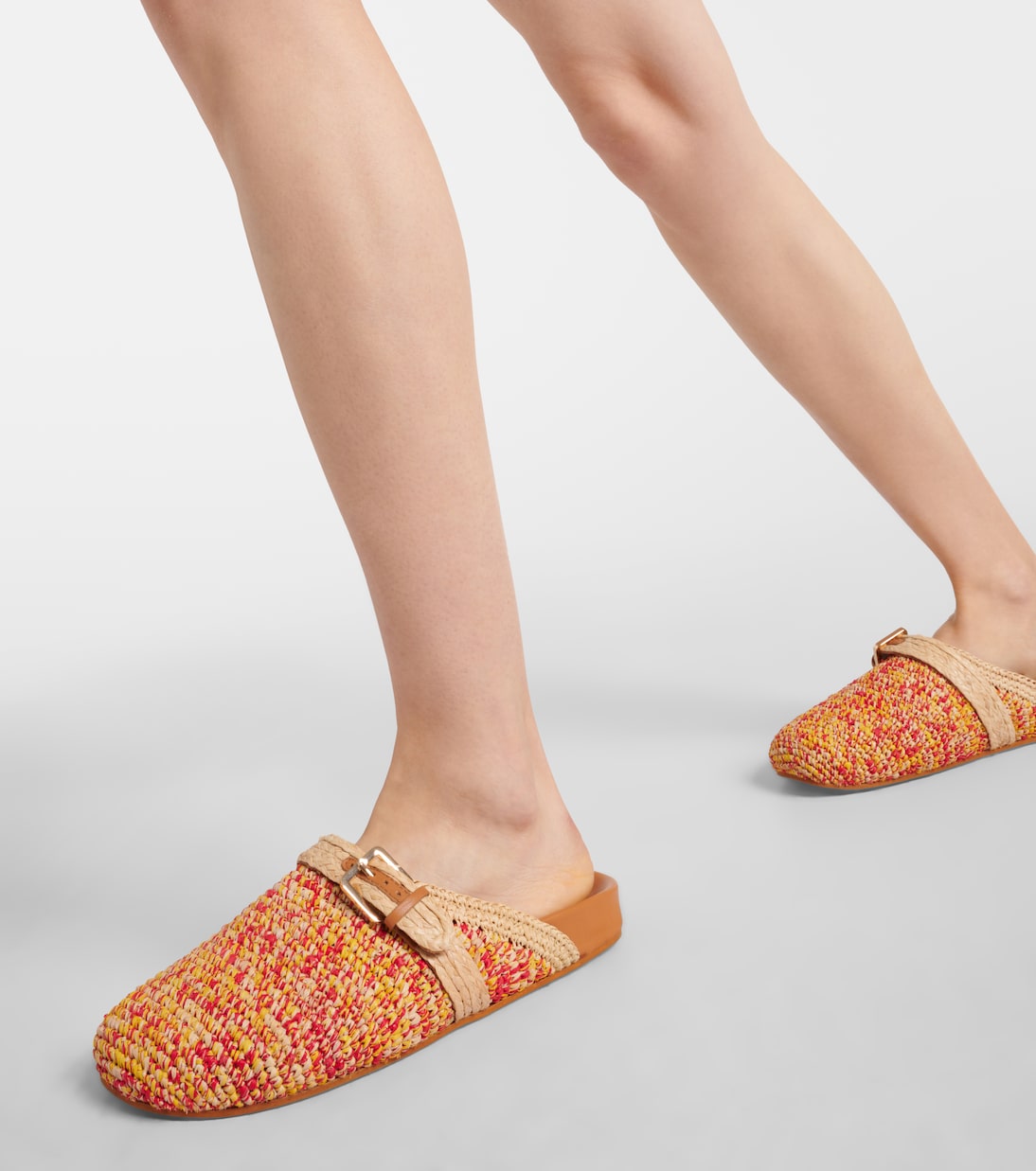 Slippers Quinta aus Raffiabast | Clergerie