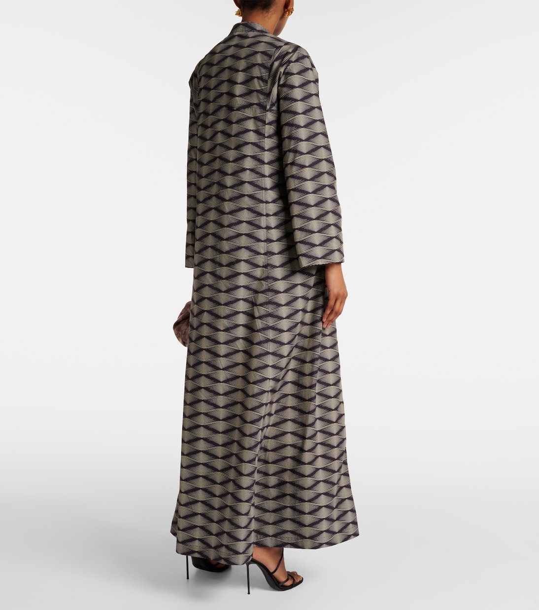 Robe longue en coton imprimé | Dries Van Noten