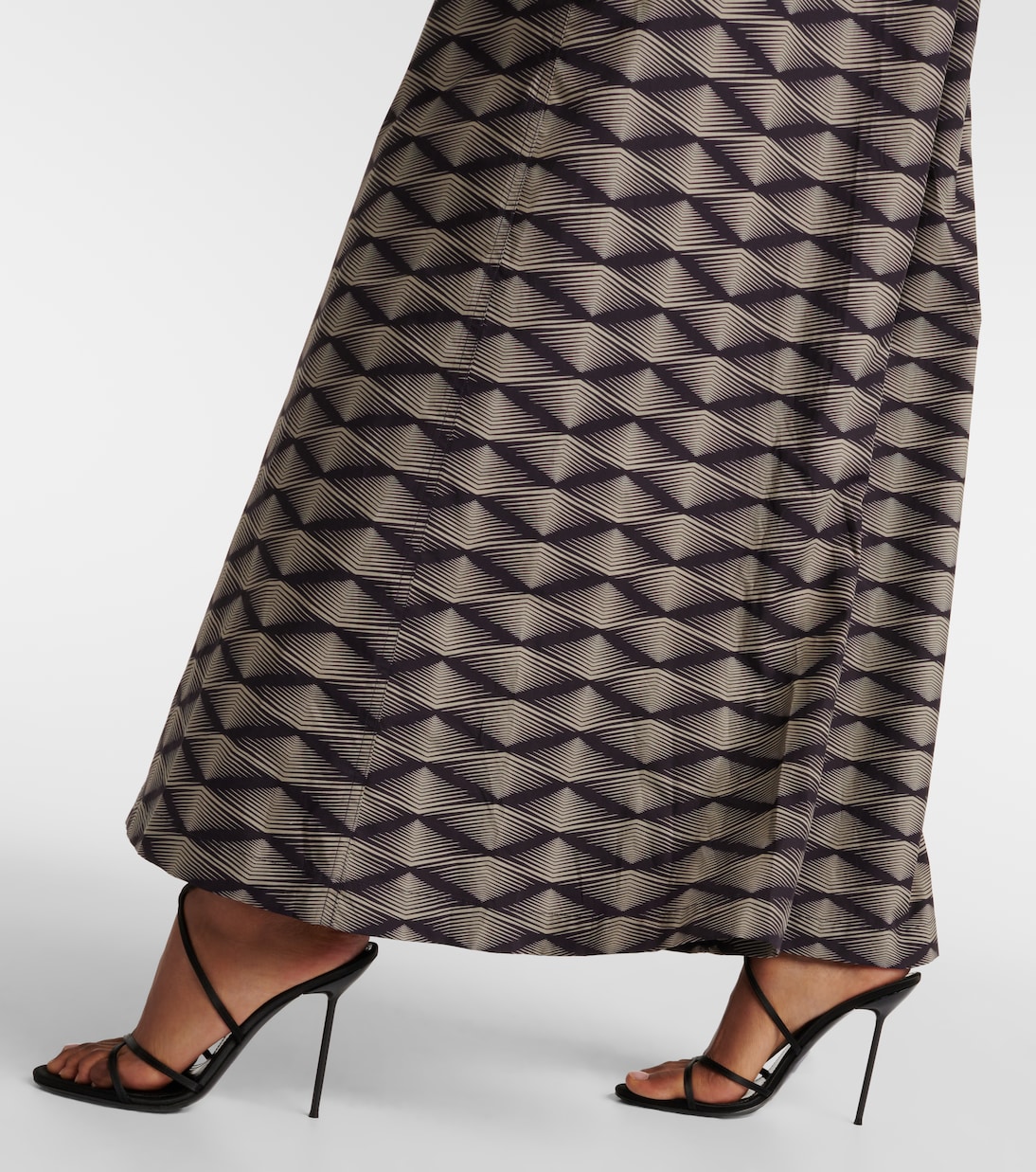 Robe longue en coton imprimé | Dries Van Noten