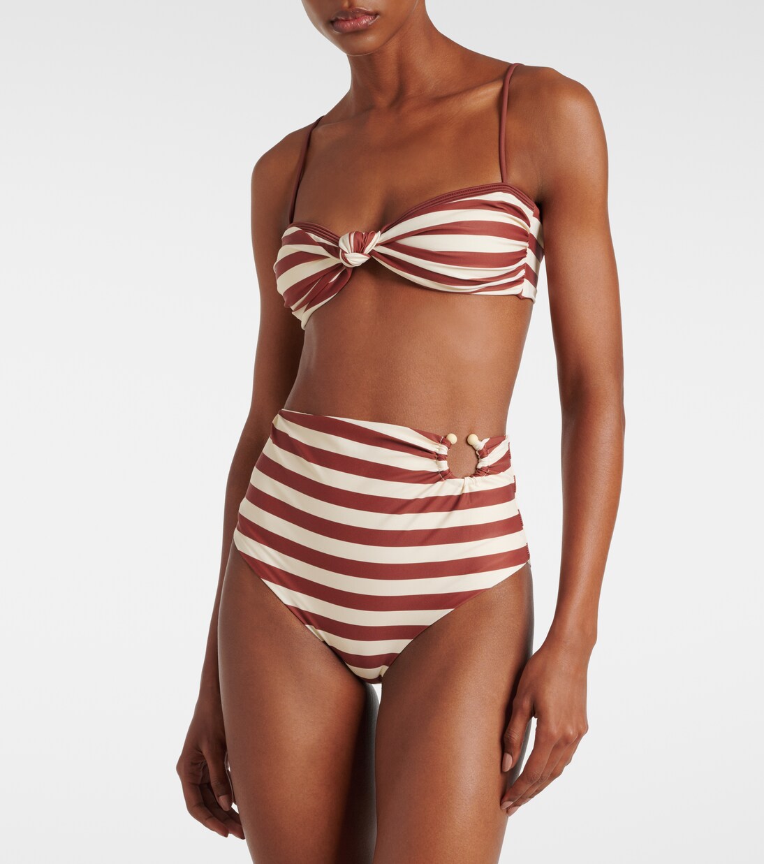 Striped bikini top | Johanna Ortiz