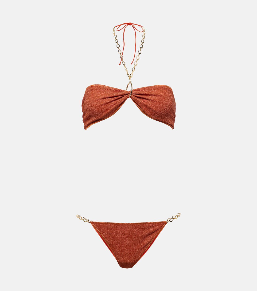 Bikini Lumière O Chain en lamé | Oséree
