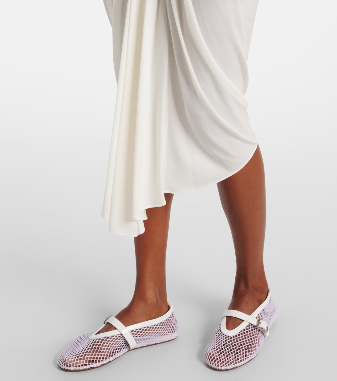 Draped asymmetric midi skirt | Alaïa