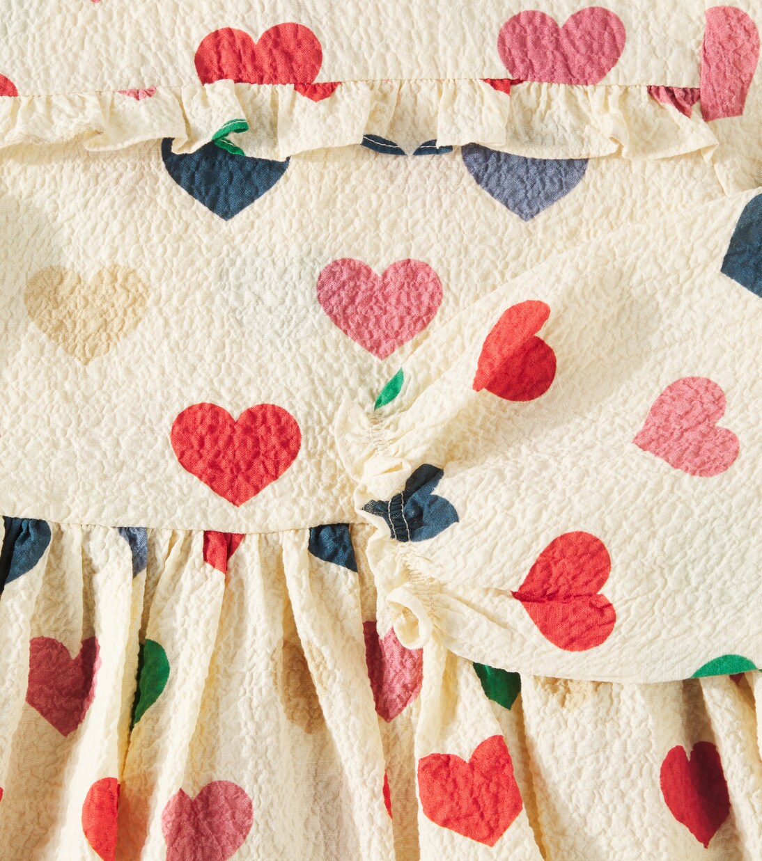 Elin printed cotton seersucker blouse | Konges Sløjd