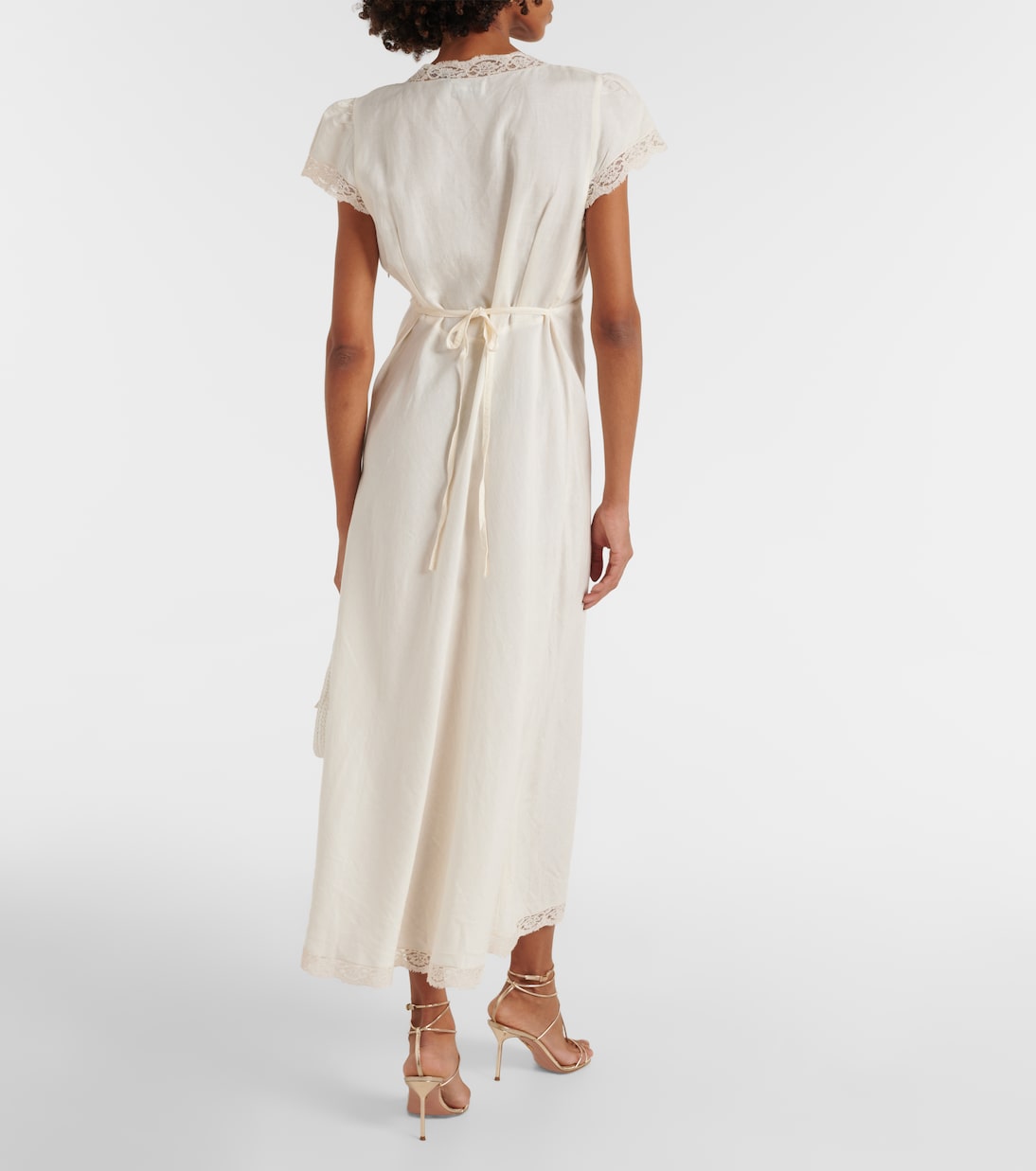 Clarice lace-trimmed midi dress | Rixo