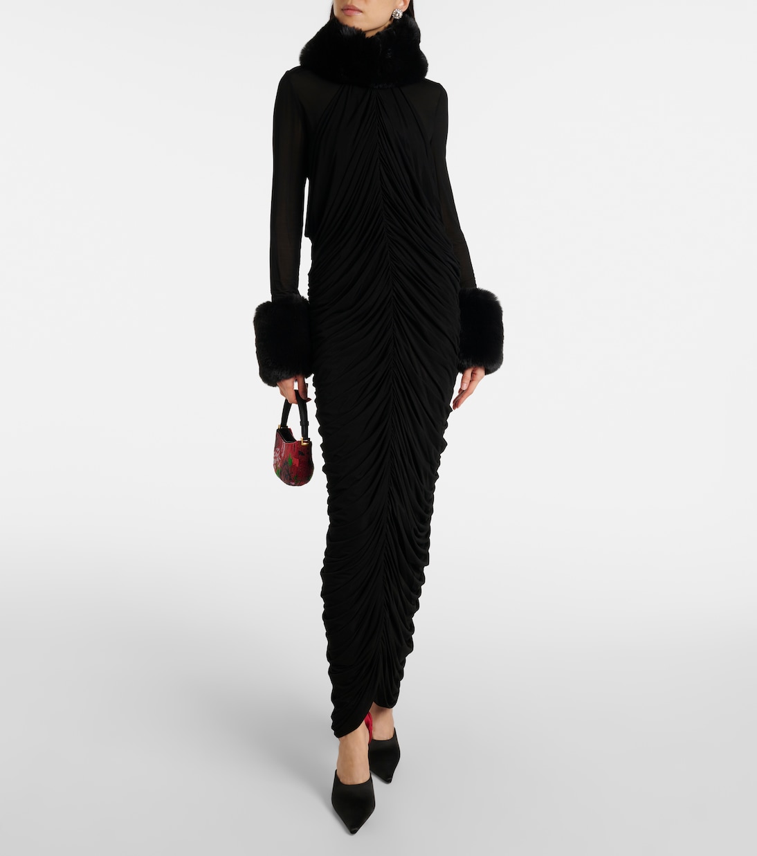 Abito lungo con drappeggio | Magda Butrym