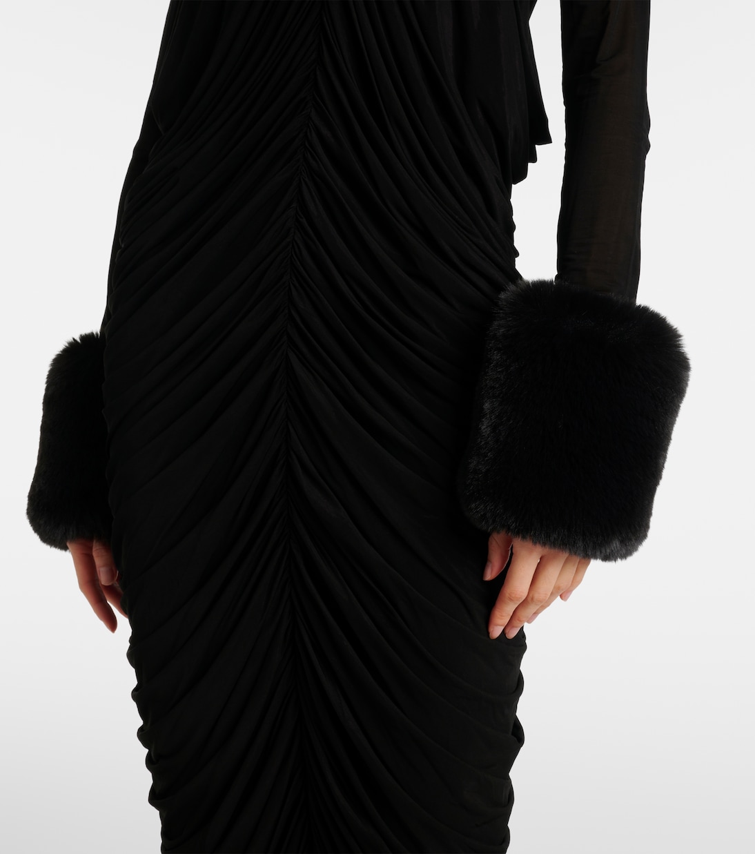 Abito lungo con drappeggio | Magda Butrym