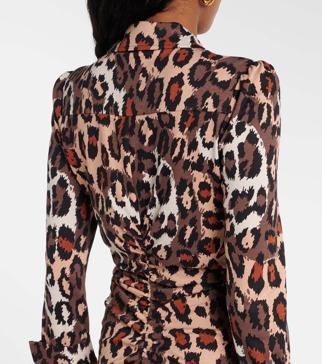 Robe midi Sheska à motif léopard | Diane von Furstenberg