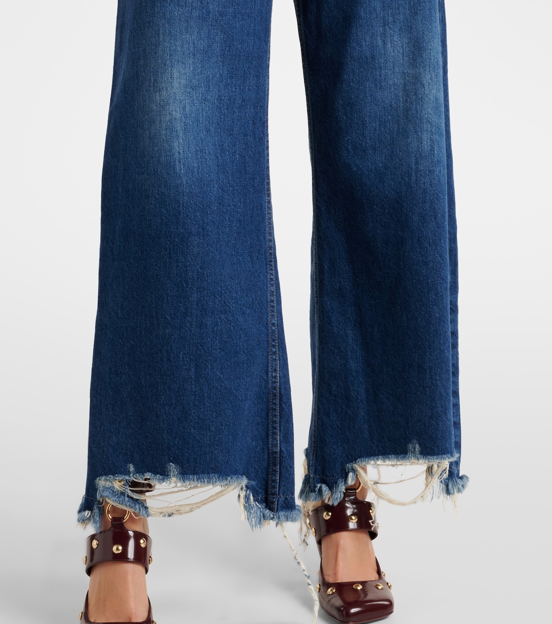 Jeans a gamba larga e vita media | Chloé