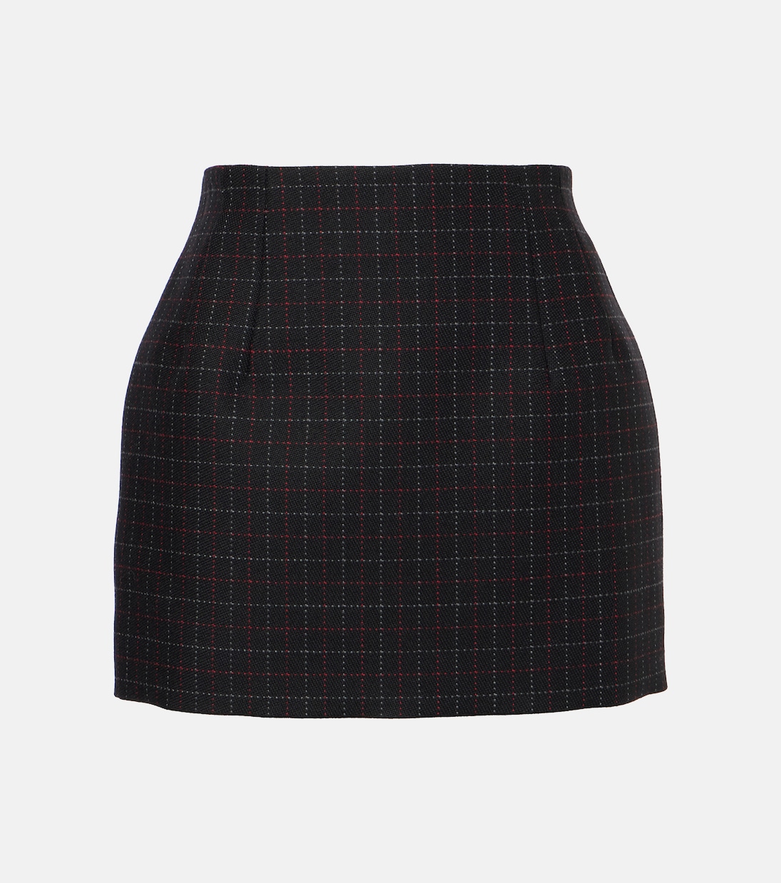 Checked wool miniskirt | Wardrobe.NYC