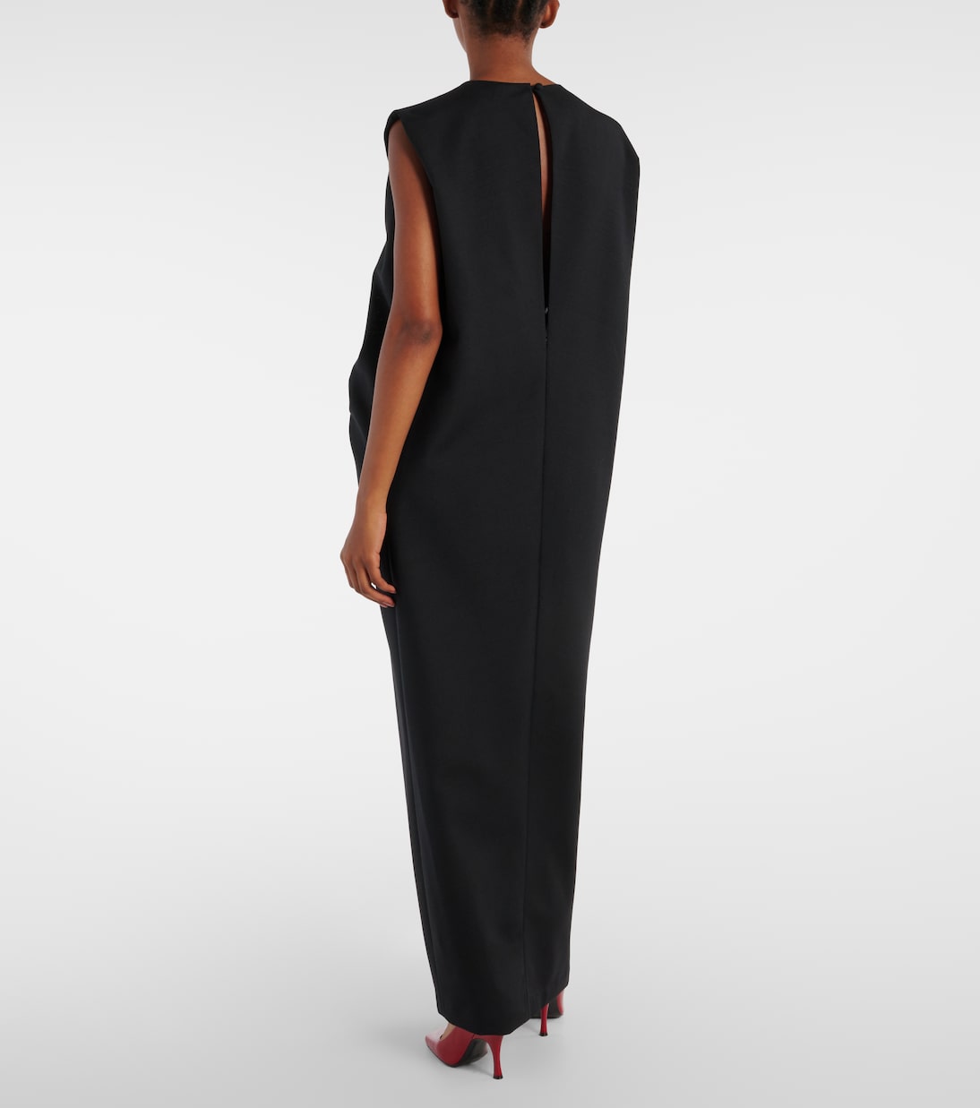 Robe longue Niel en laine et mohair | Khaite