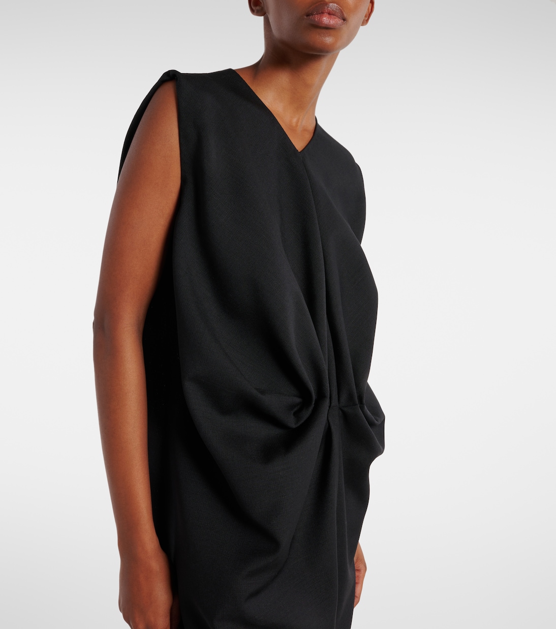 Robe longue Niel en laine et mohair | Khaite