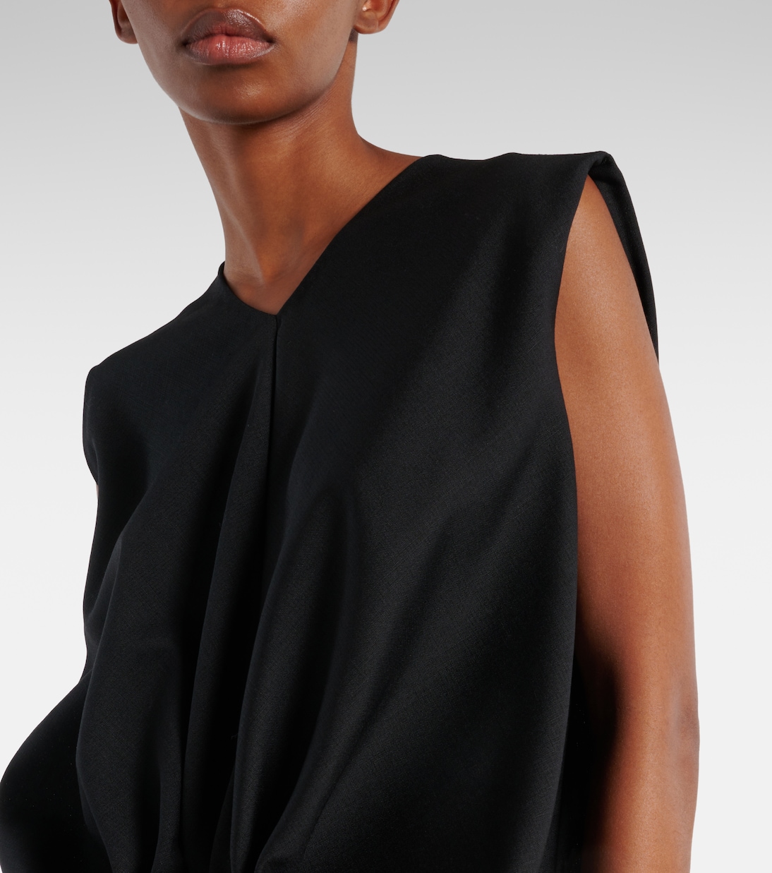 Robe longue Niel en laine et mohair | Khaite