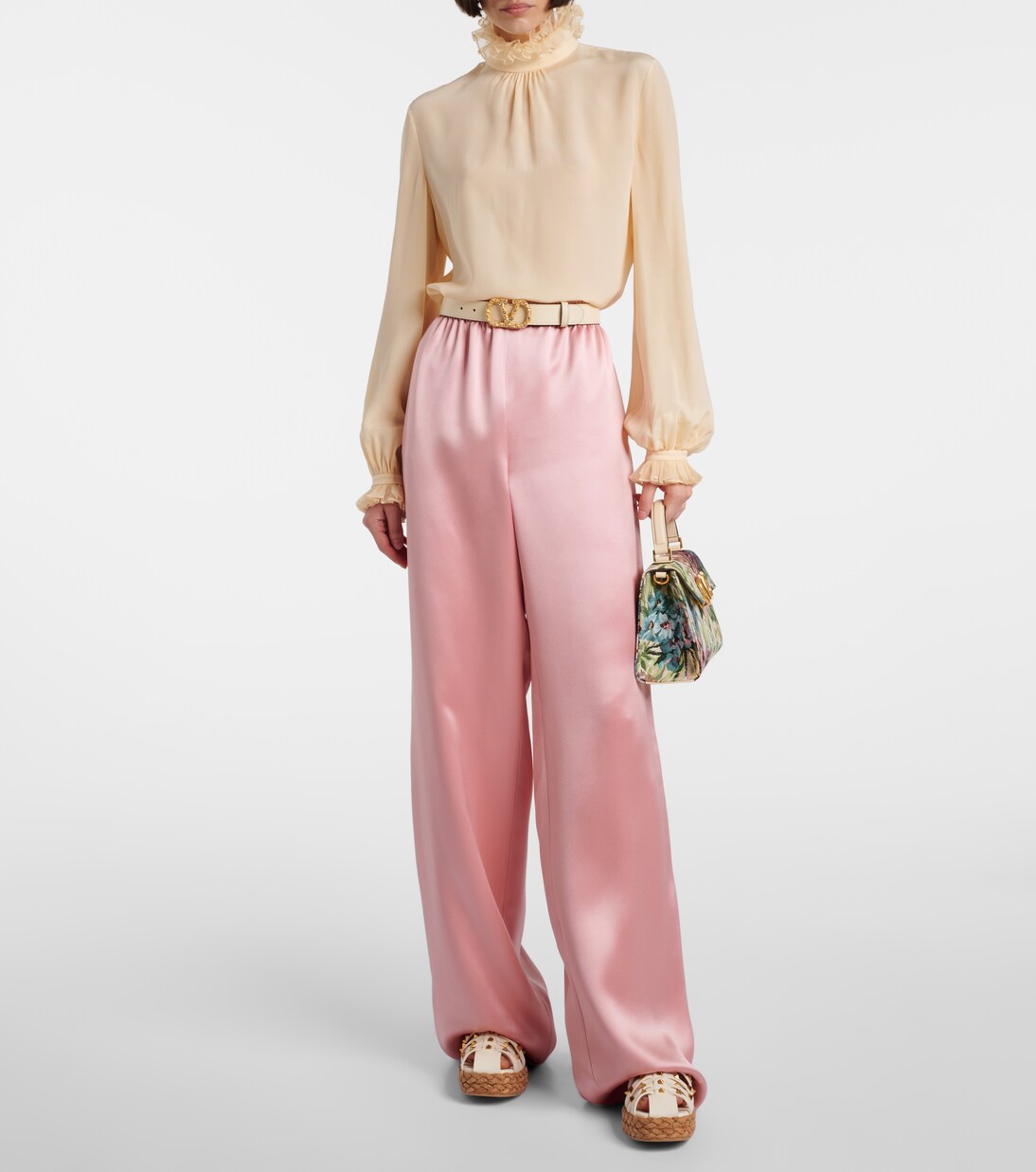 Rockstud Cork leather fisherman sandals | Valentino Garavani