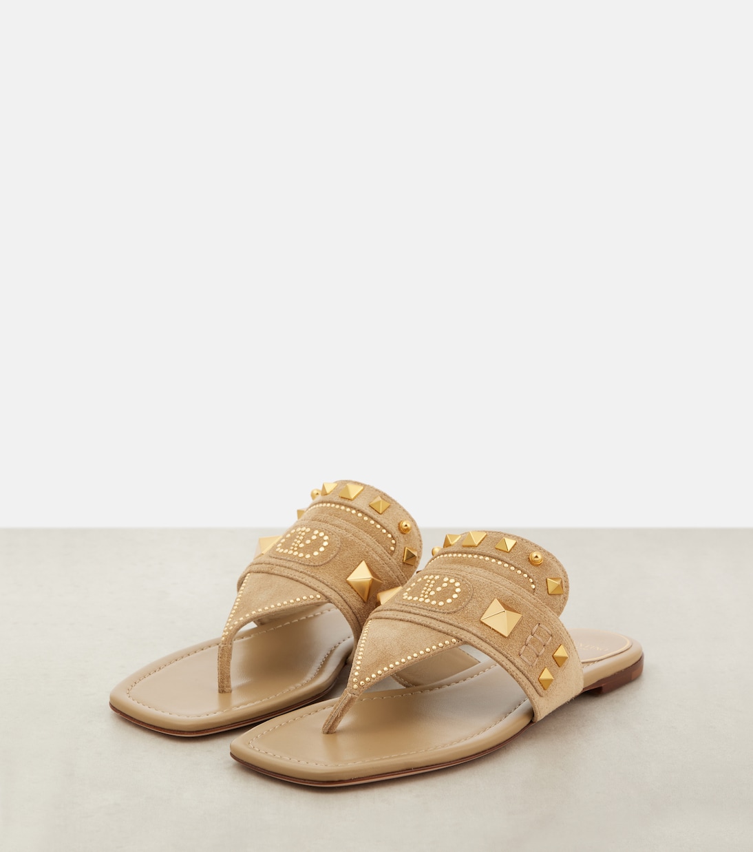 Sandalen Plaster Caster aus Veloursleder | Valentino Garavani