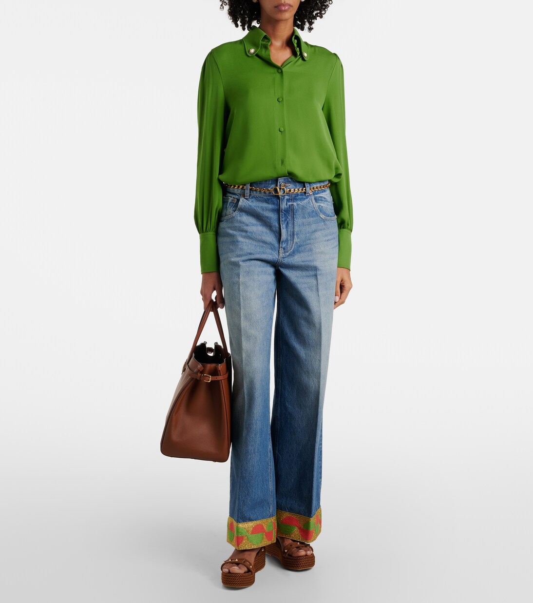 Rockstud Torchon leather espadrilles | Valentino Garavani