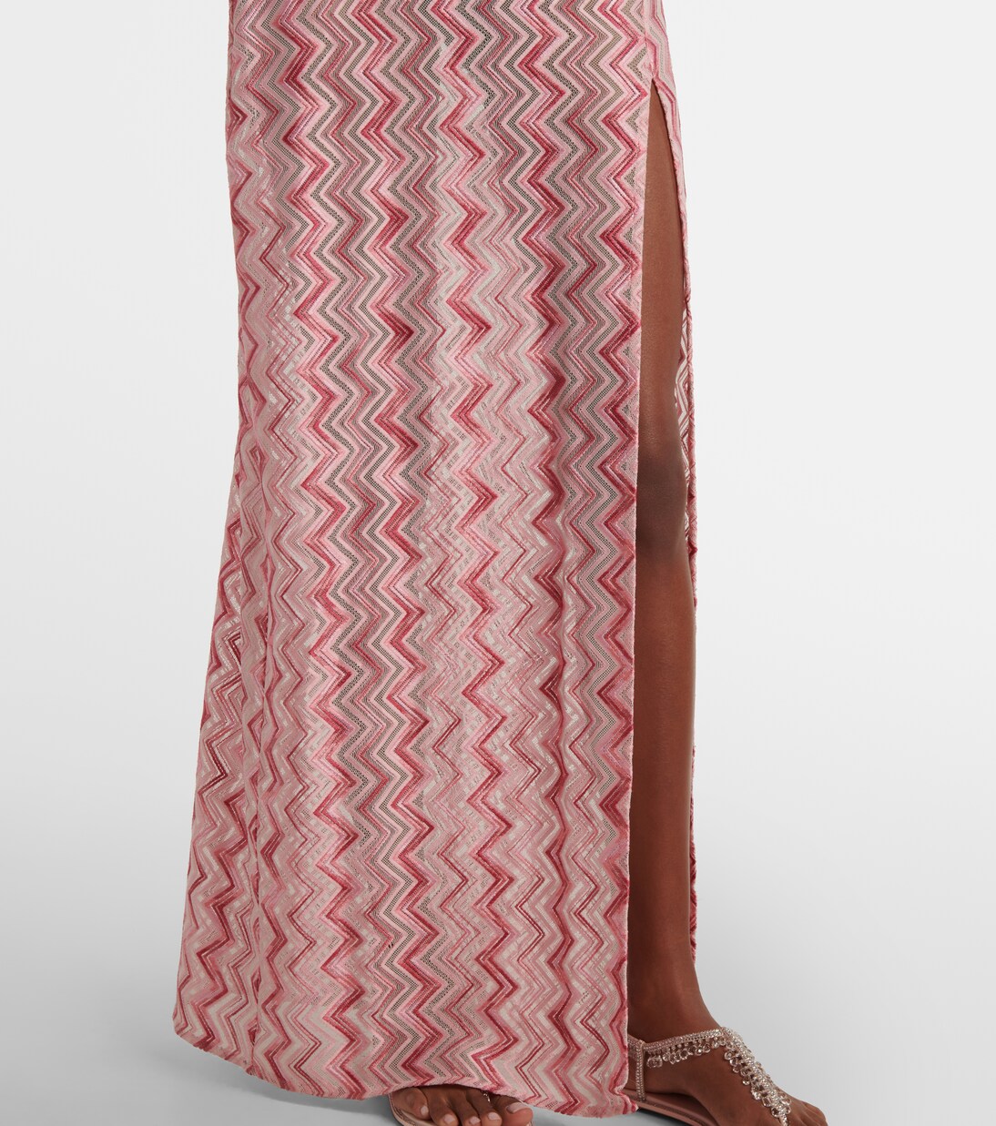 Maxikleid aus Häkelstrick | Missoni