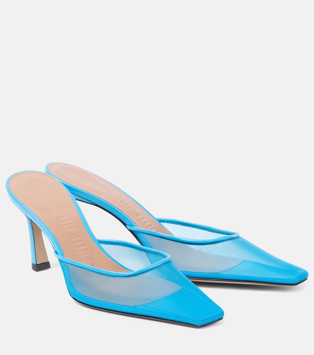 Mules Juno aus Mesh mit Leder | The Attico