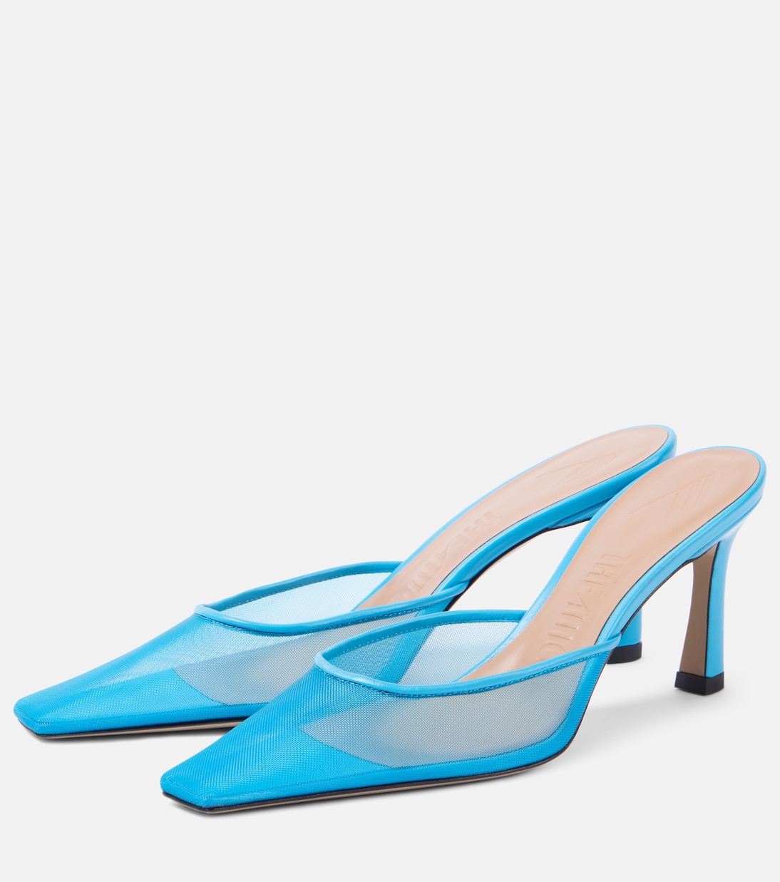 Mules Juno aus Mesh mit Leder | The Attico