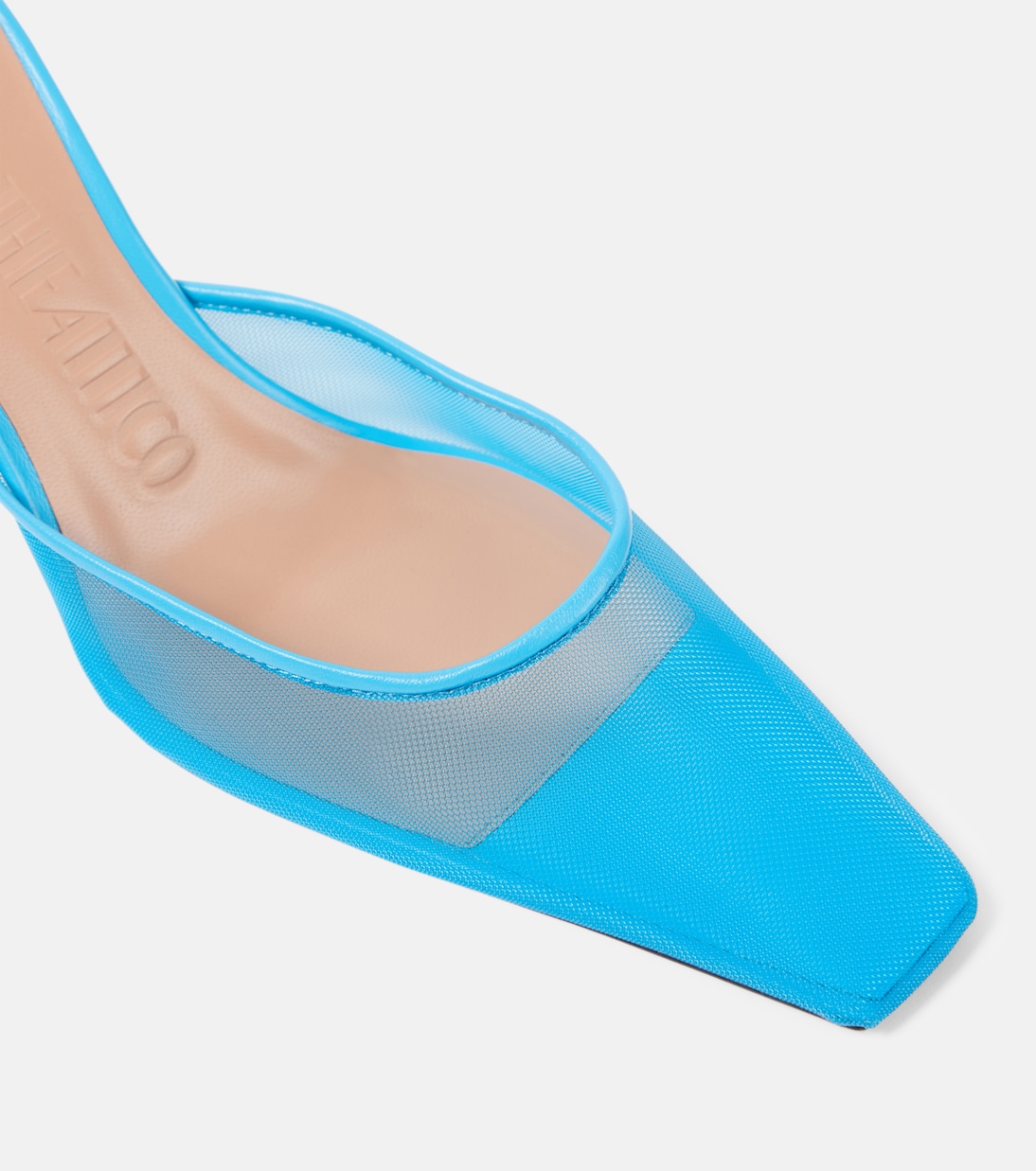 Mules Juno aus Mesh mit Leder | The Attico