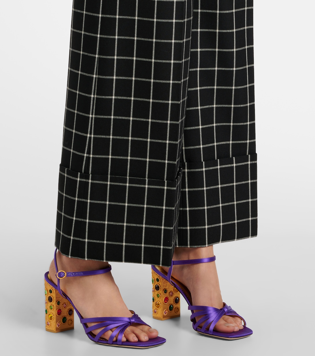 Mossi virgin wool wide-leg pants | Valentino