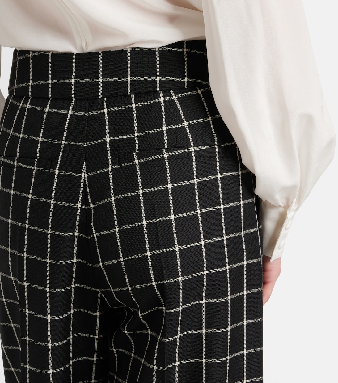 Mossi virgin wool wide-leg pants | Valentino