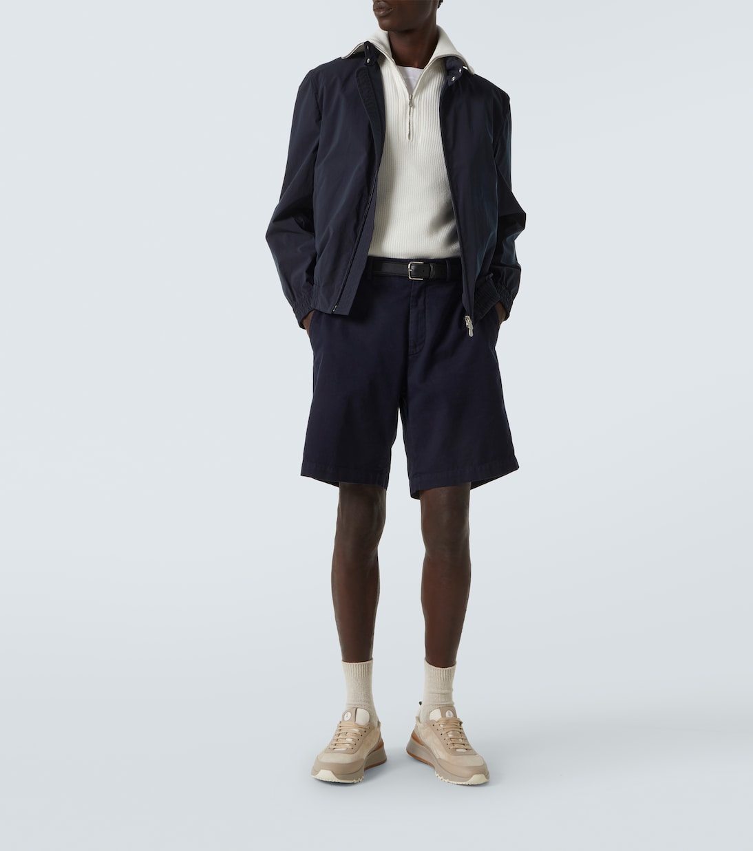 Half-zip cotton vest | Brunello Cucinelli