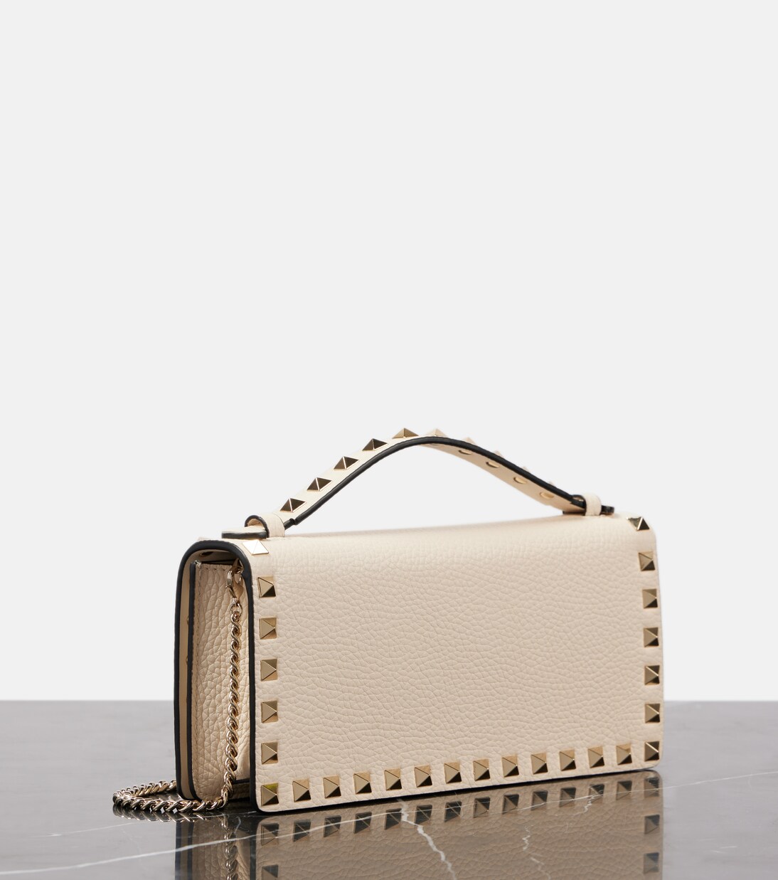 Rockstud leather wallet on chain | Valentino Garavani