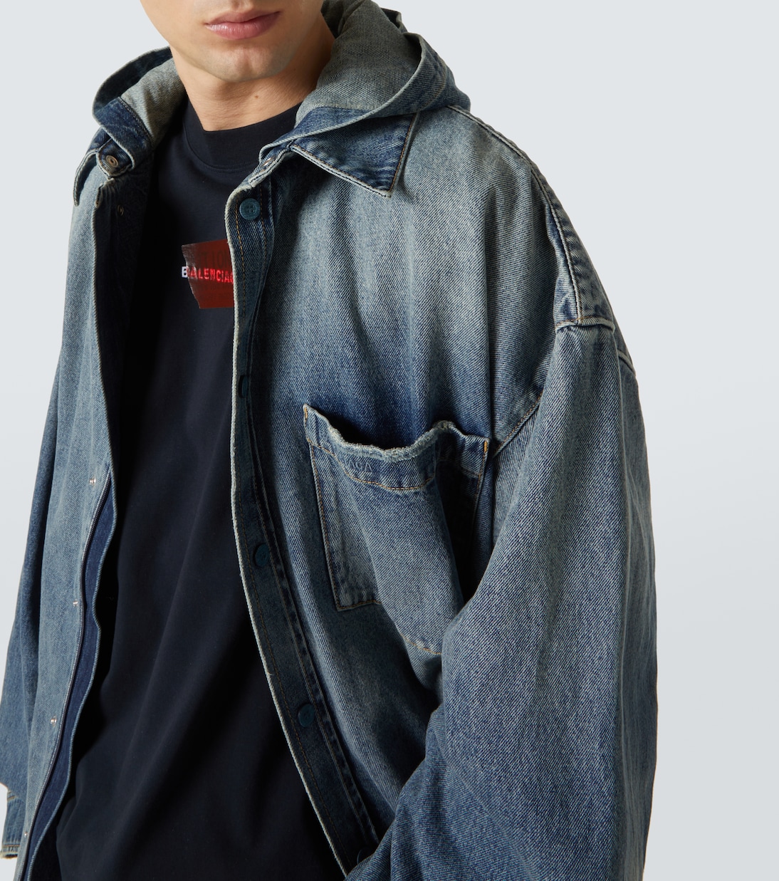 Hemdjacke aus Denim | Balenciaga