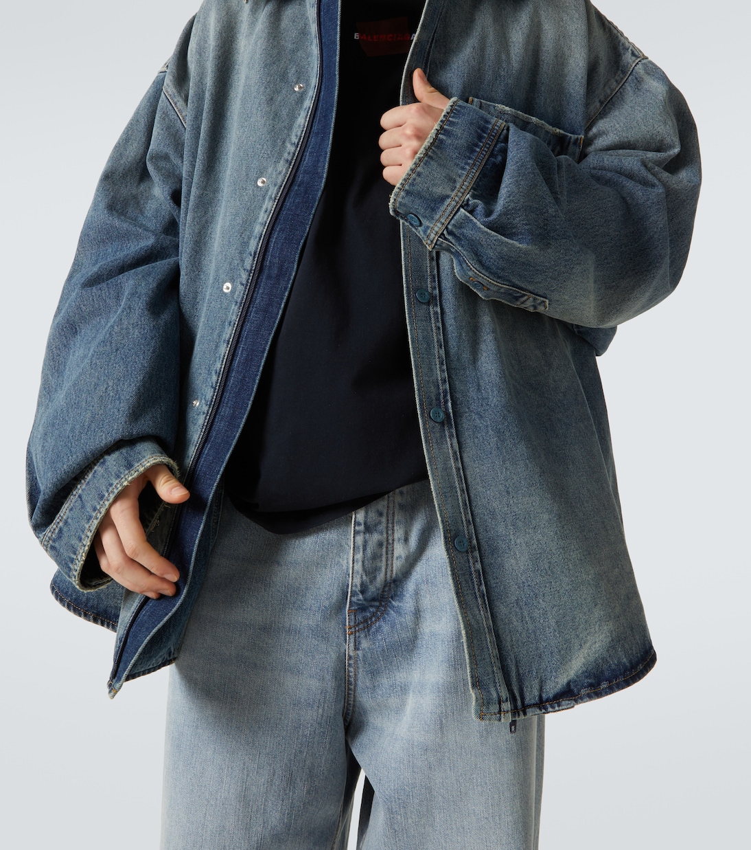 Hemdjacke aus Denim | Balenciaga