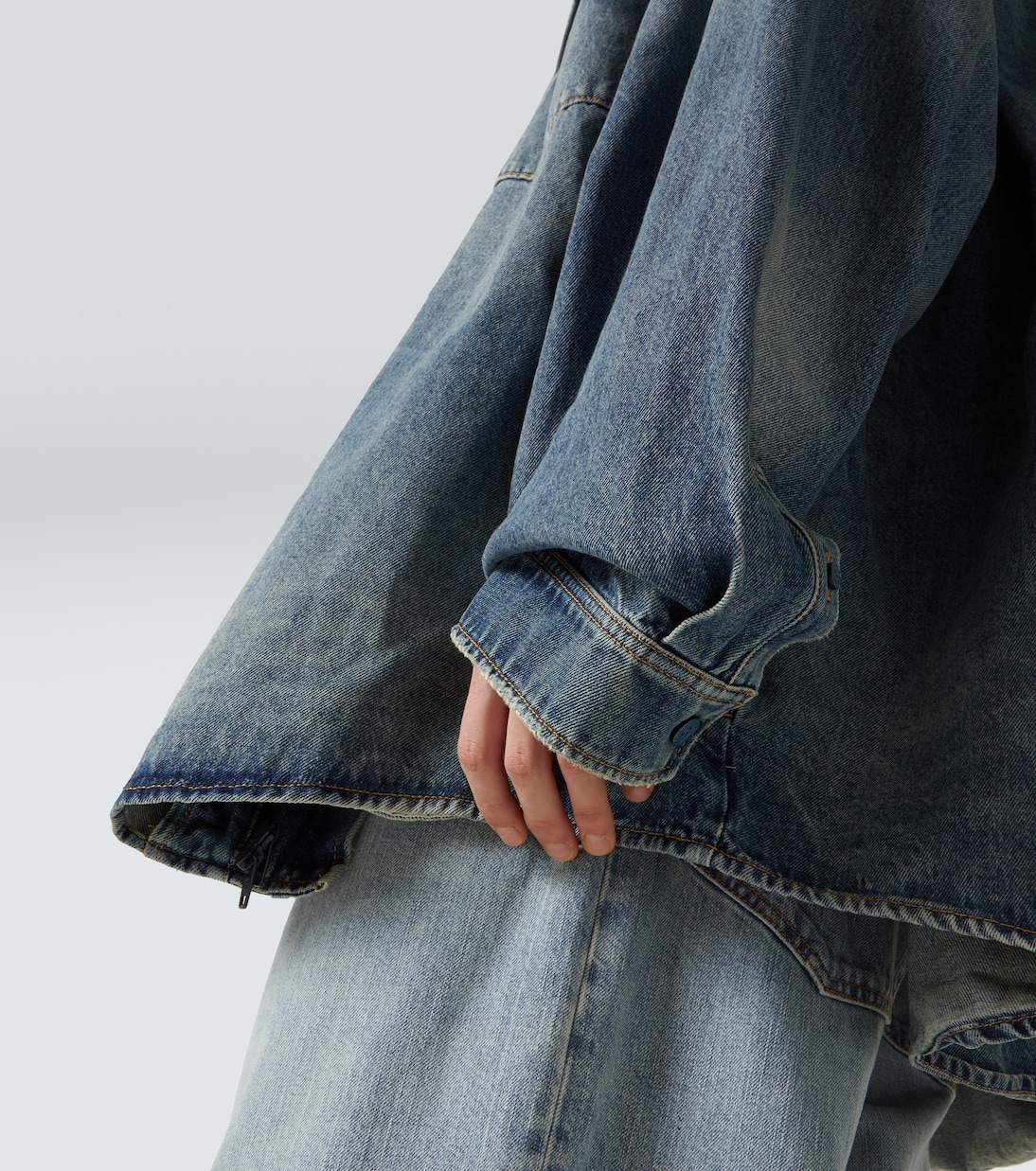 Hemdjacke aus Denim | Balenciaga