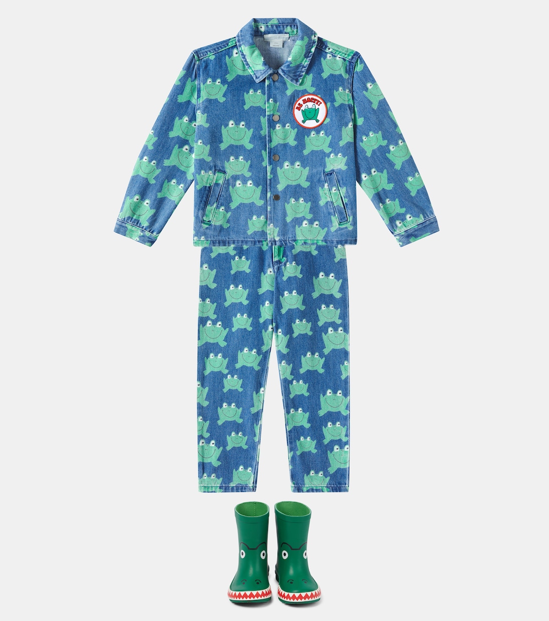 Printed denim jacket | Stella McCartney Kids