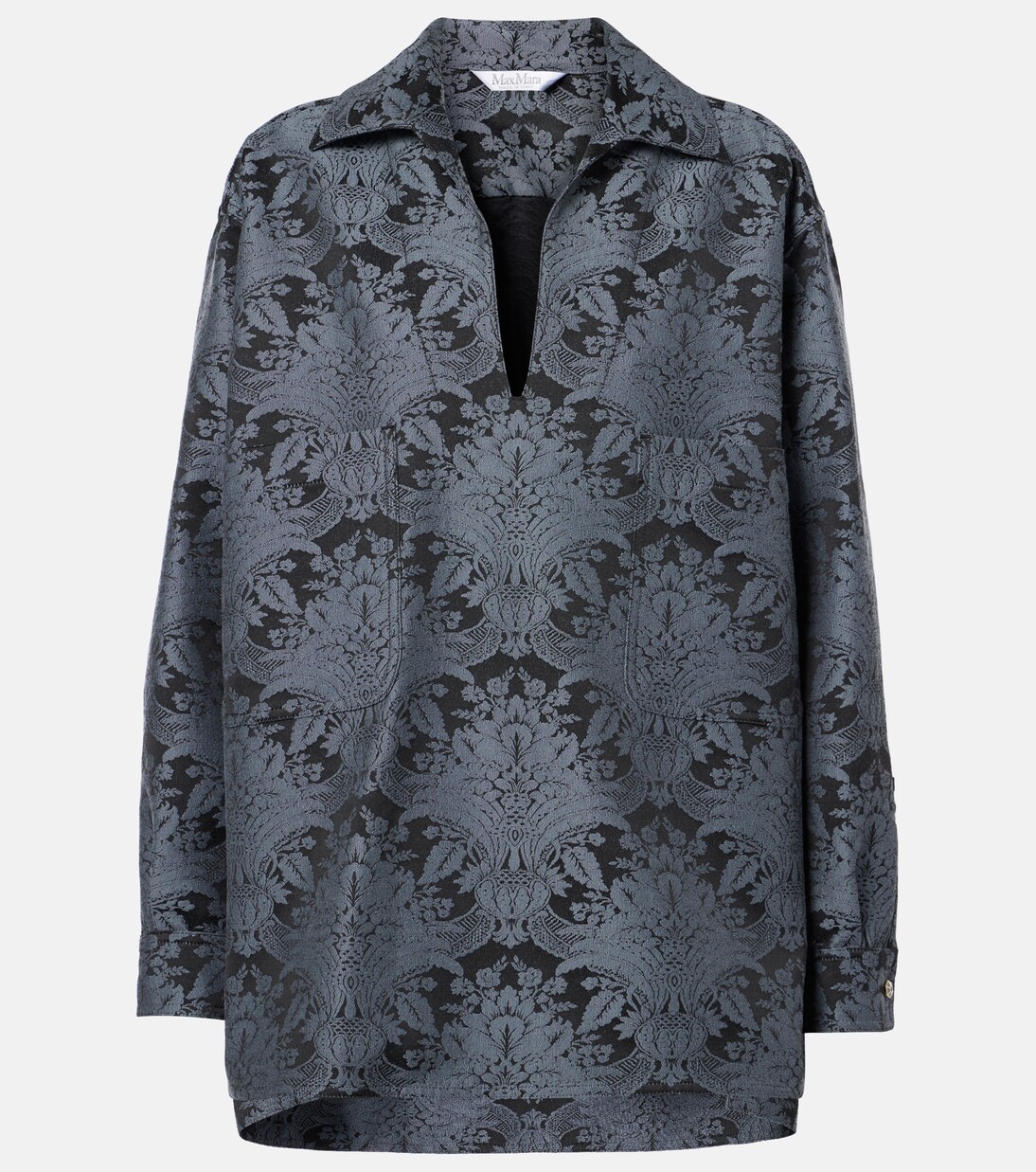 Anemone wool-blend jacquard shirt | Max Mara