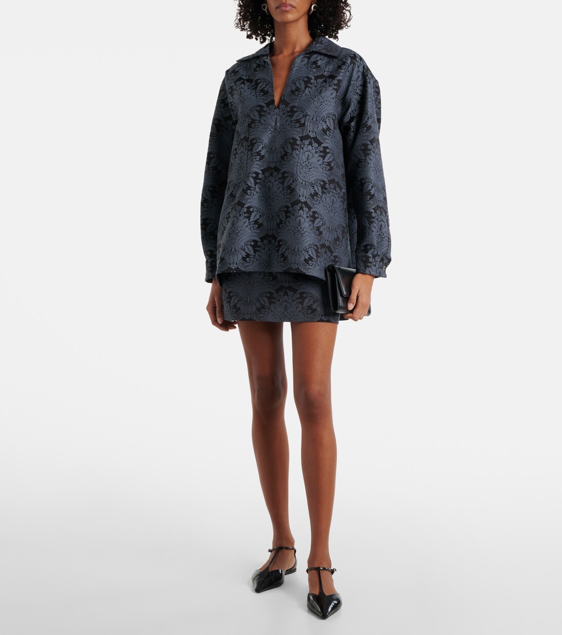 Anemone wool-blend jacquard shirt | Max Mara