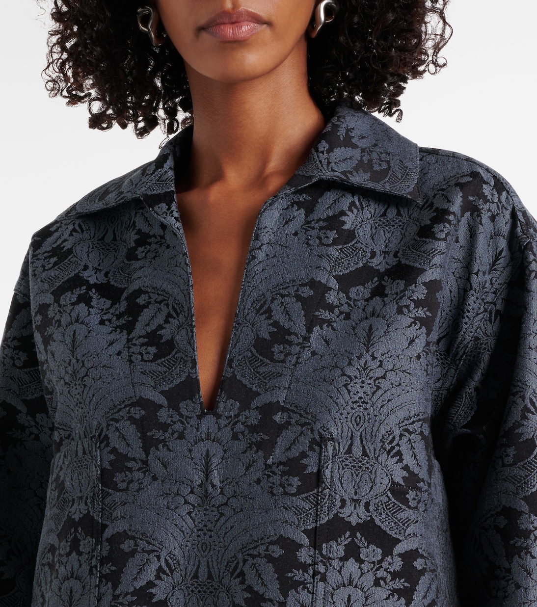 Anemone wool-blend jacquard shirt | Max Mara
