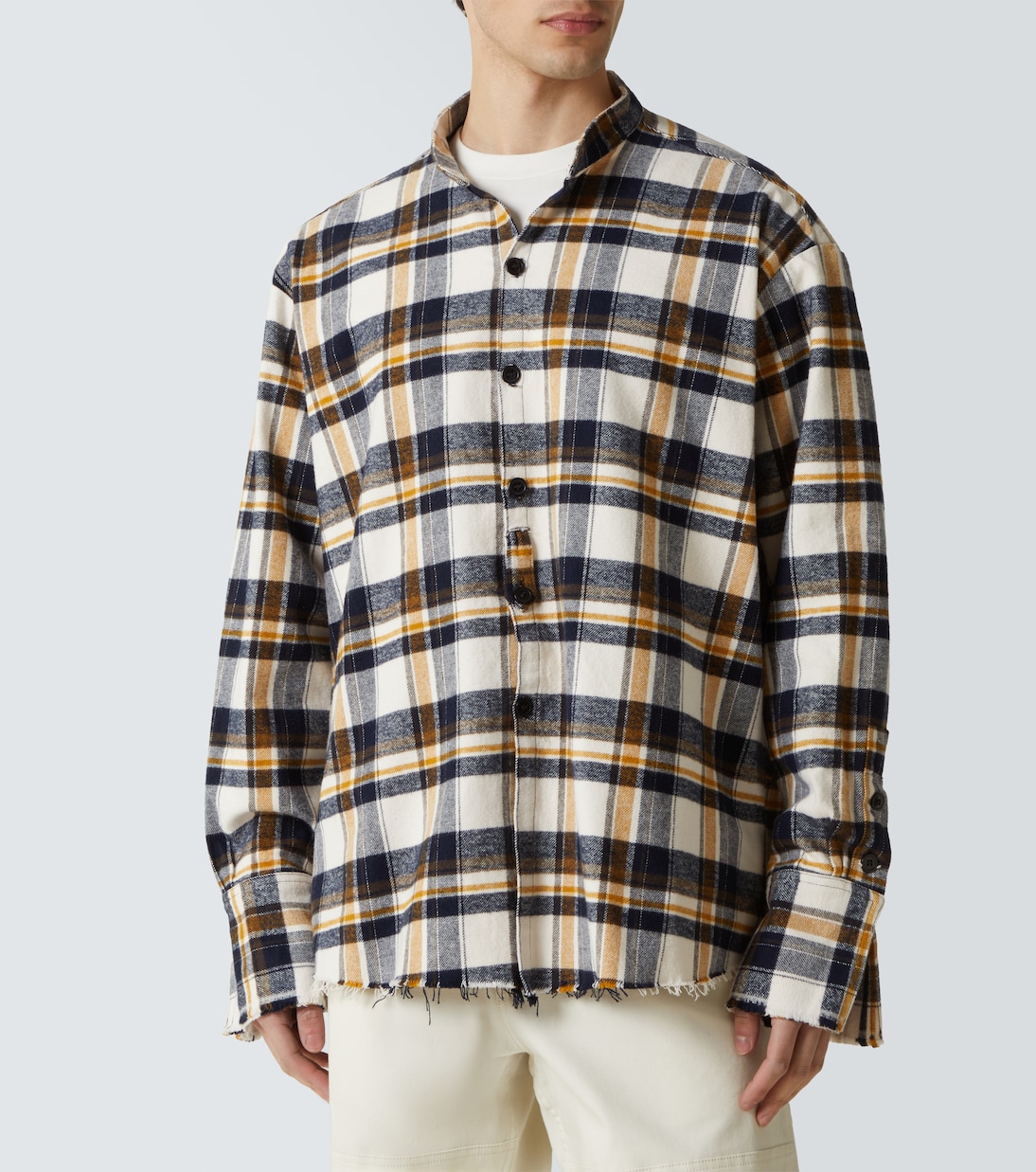 Plaid cotton shirt | Greg Lauren