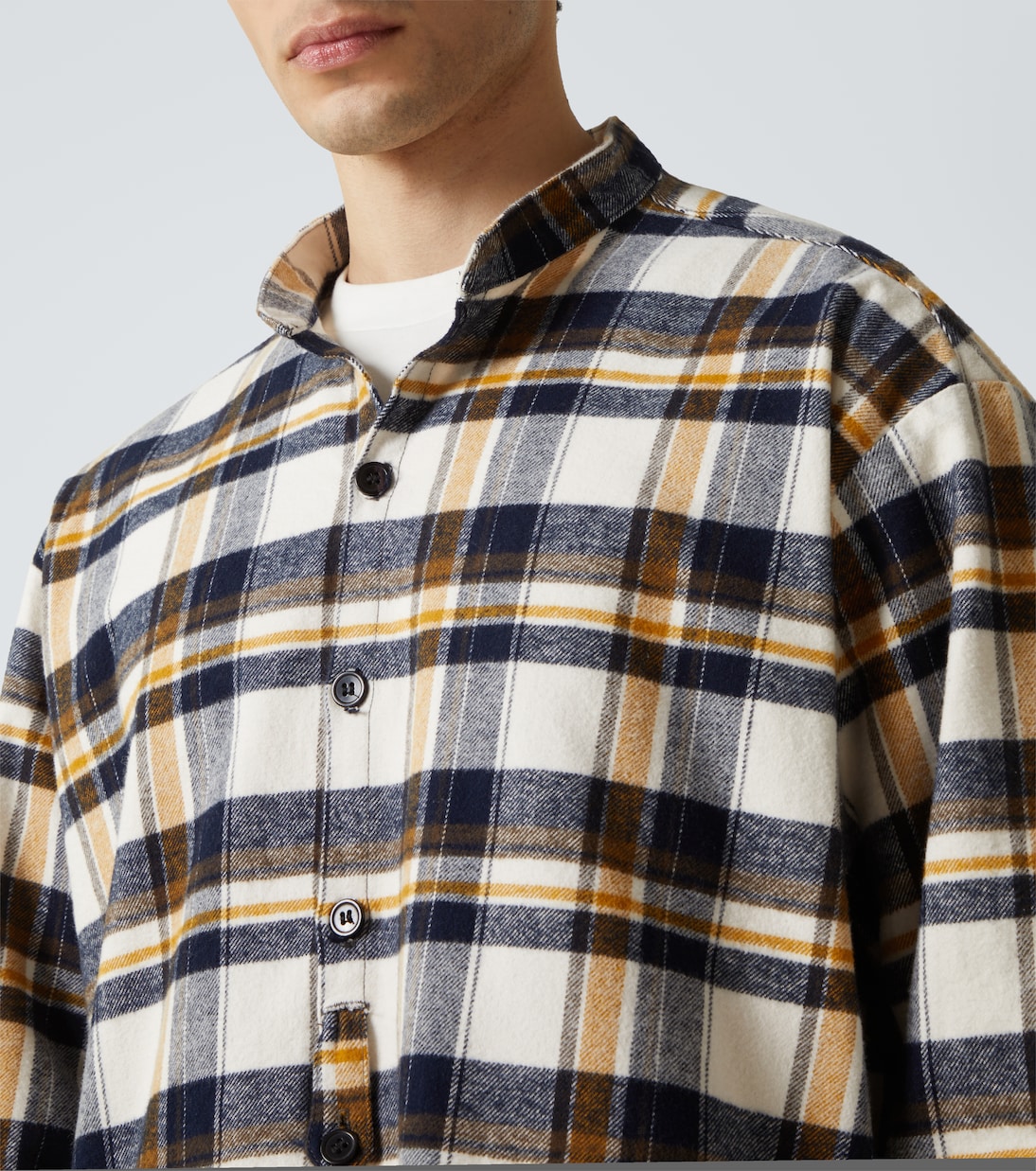 Plaid cotton shirt | Greg Lauren