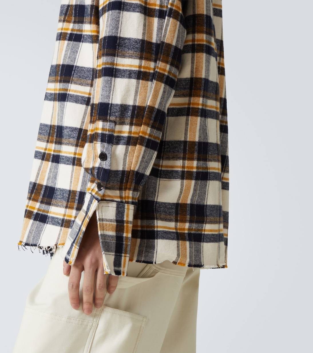 Plaid cotton shirt | Greg Lauren