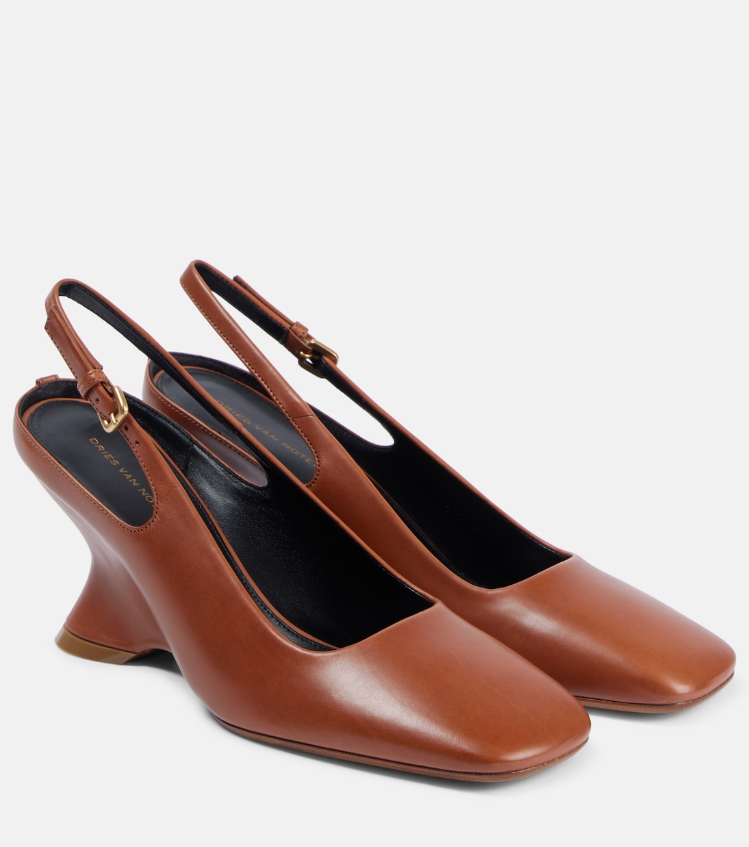 Slingback-Pumps aus Leder | Dries Van Noten