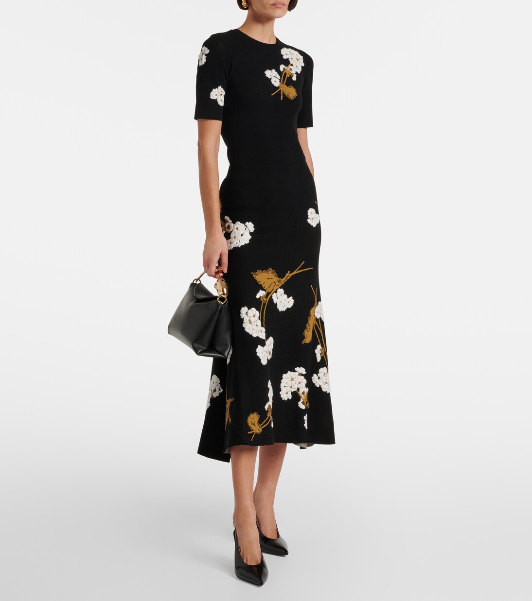 Bloom Medium leather tote bag | Erdem