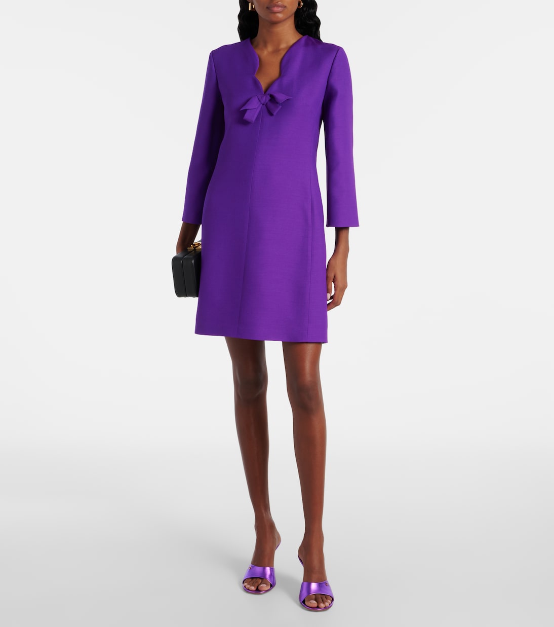 Pantoletten aus Metallic-Leder | Gianvito Rossi