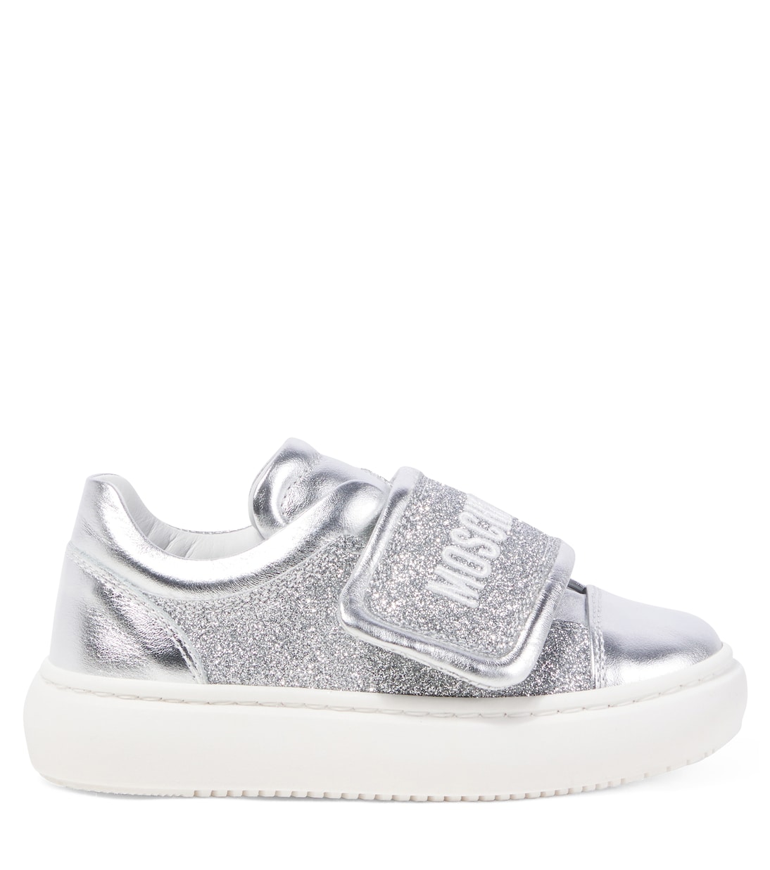 Logo leather sneakers | Moschino Kids