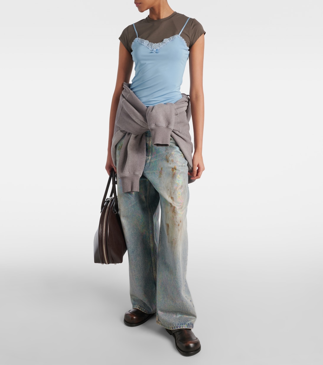 Layered jersey top | Acne Studios