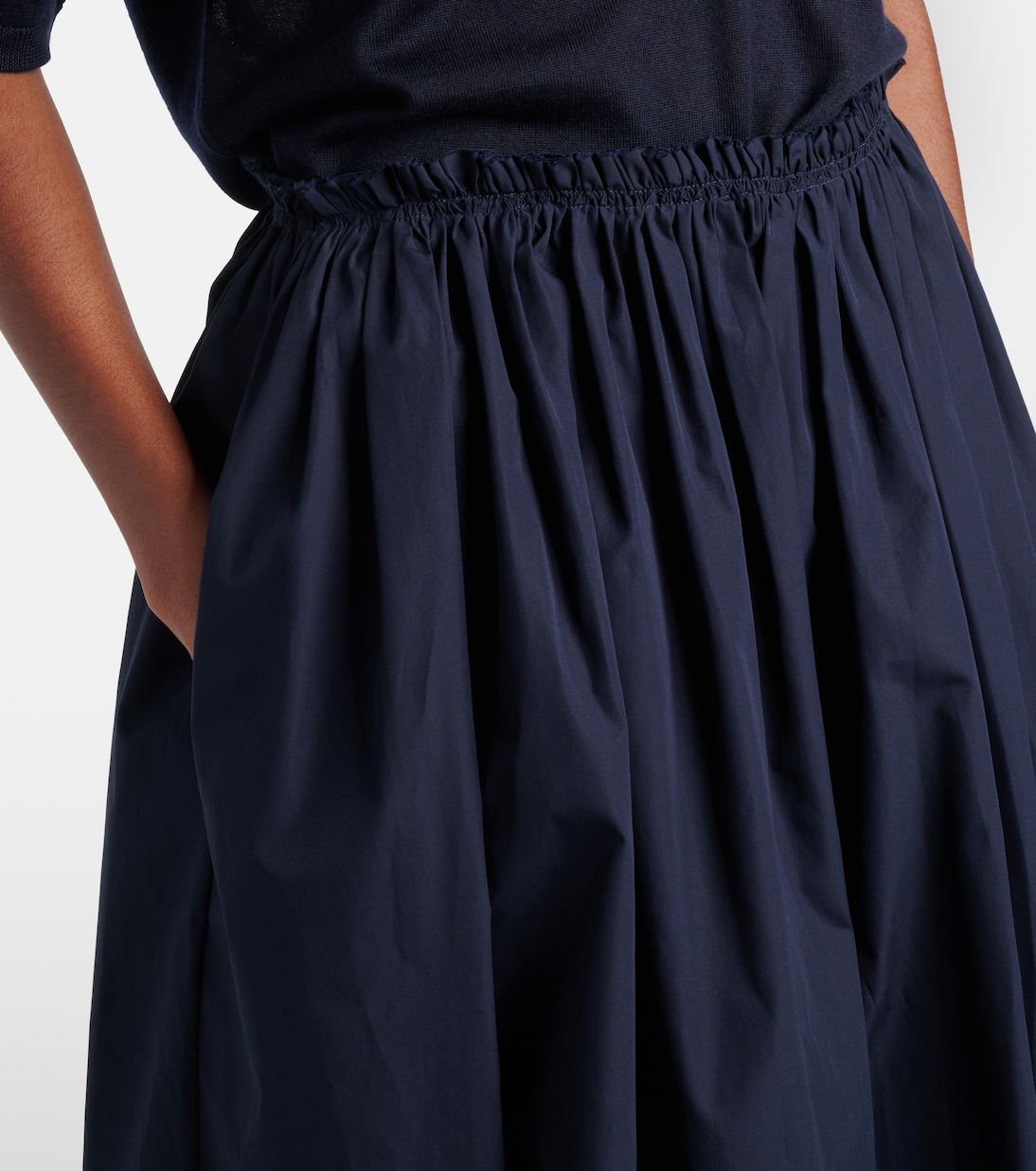 Falda midi Chiara en popelín de algodón | Gabriela Hearst