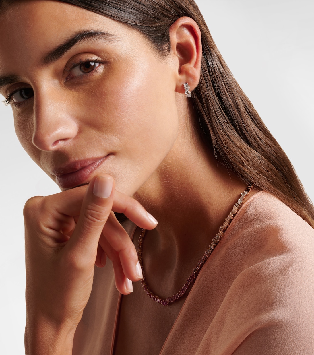 Boucles d'oreilles Frenzy en or blanc 18 ct et diamants | Suzanne Kalan