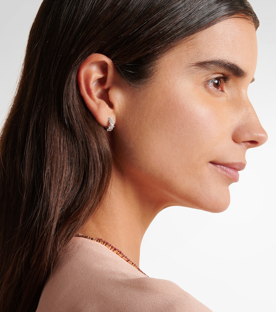 Boucles d'oreilles Frenzy en or blanc 18 ct et diamants | Suzanne Kalan