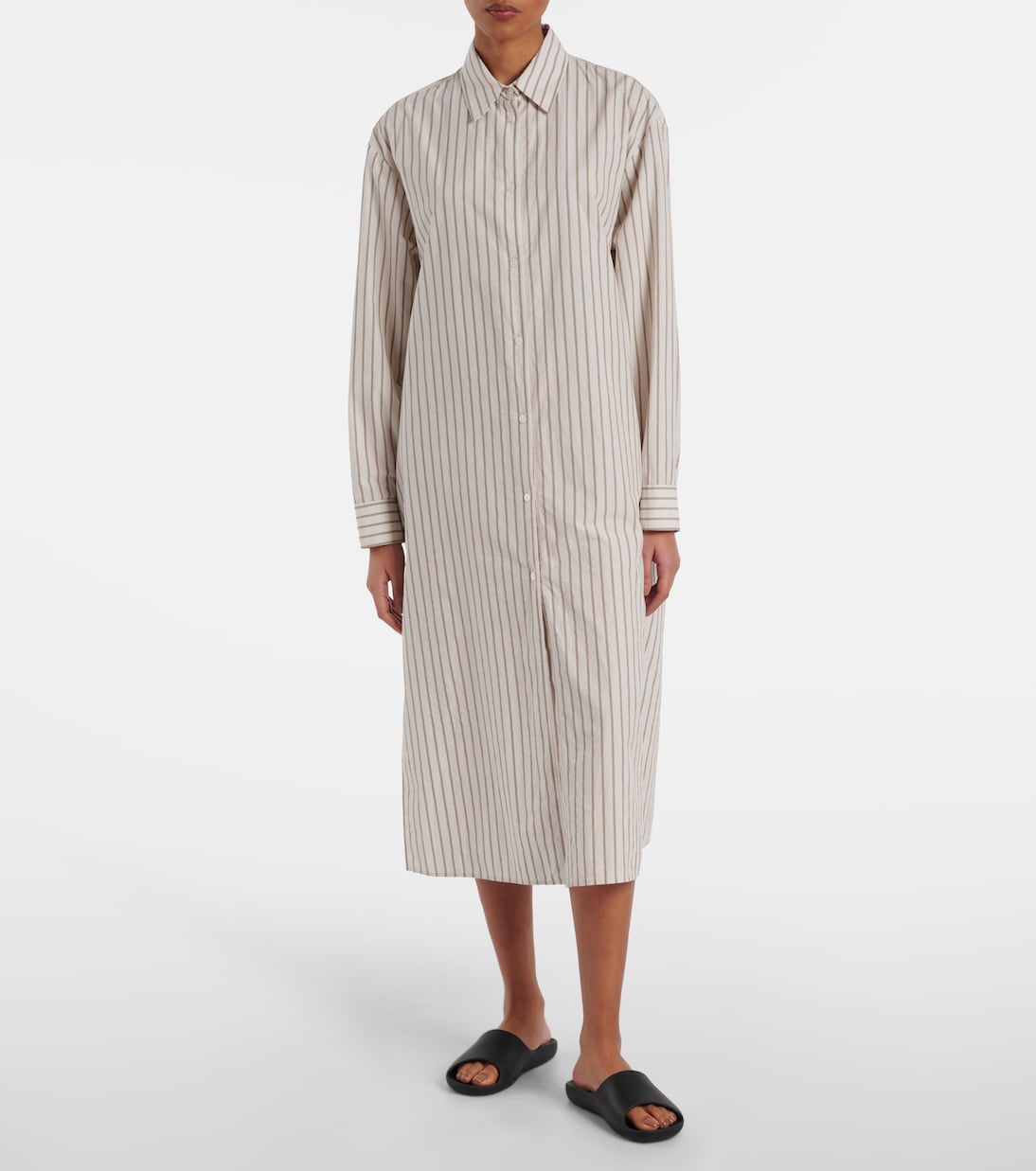 Chihiro striped cotton shirt dress | The Row